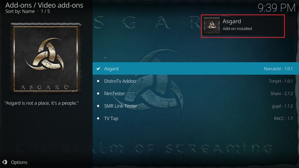 How to Install Asgard Addon on Kodi